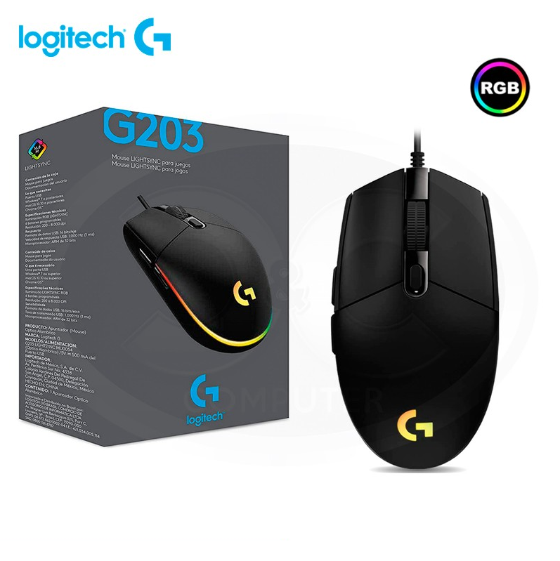 Mouse Logitech G Series Prodigy G203 Negro