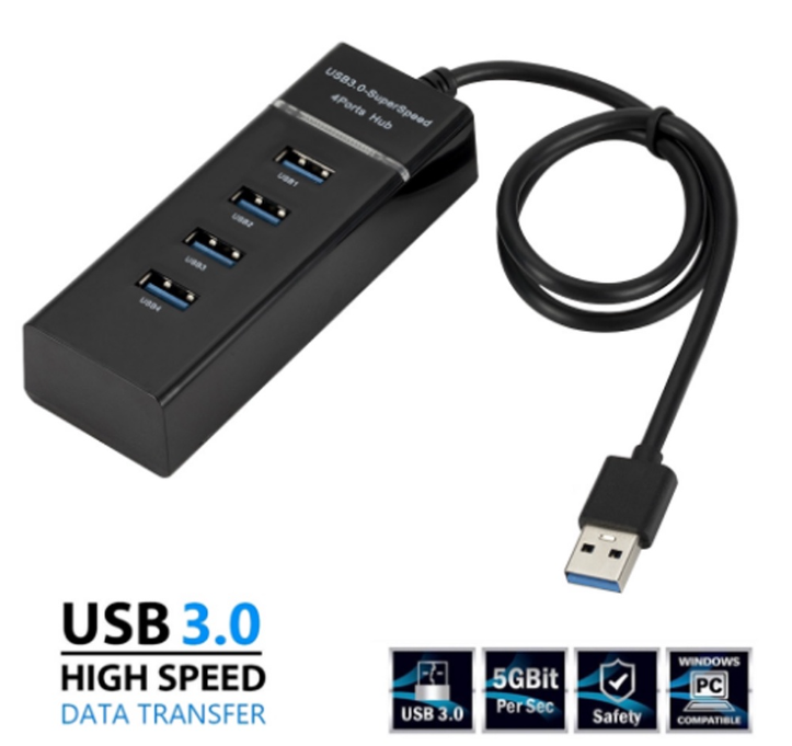 Hub USB 3.0 Adaptador 4 Puertos High Speed