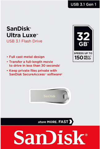 Pen Drive 32GB Sandisk Ultra Luxe USB