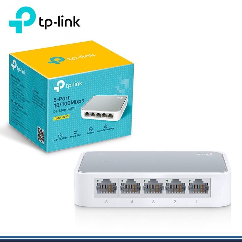 Switch TP-Link 5-Port 10/100Mbps Modelo: TL-SF1005D