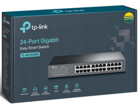 Switch TP-Link Easy Smart TL-SG1024DE de 24 puertos Gigabit