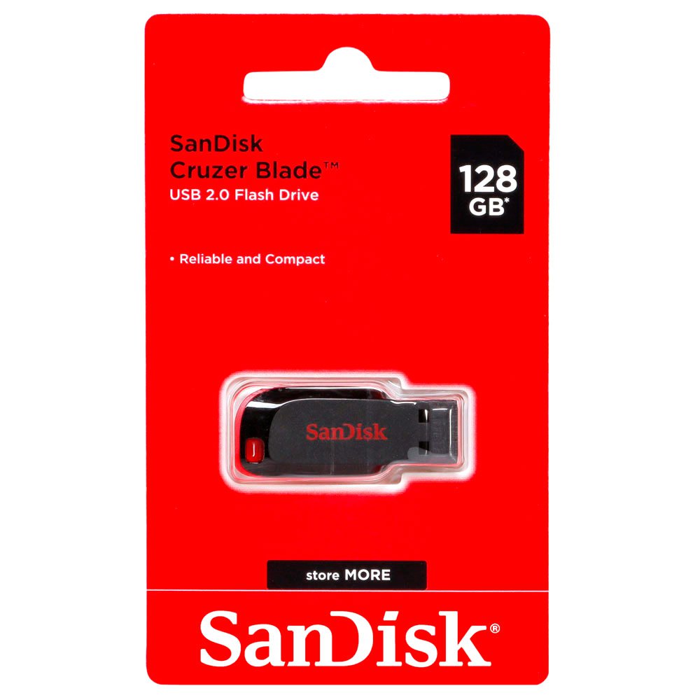 Pendrive SanDisk Cruzer Blade 128GB 2.0 negro