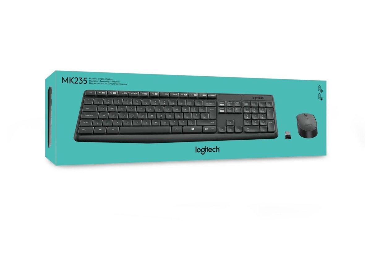 Combo Logitech Wireless Mouse + Teclado MK235